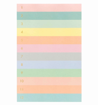 NUMBERED COLOR BLOCK MEMO NOTEPAD, Rifle Paper Co - A. Dodson's