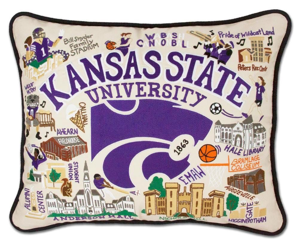 KANSAS STATE UNIVERSITY PILLOW BY CATSTUDIO - A. Dodson's