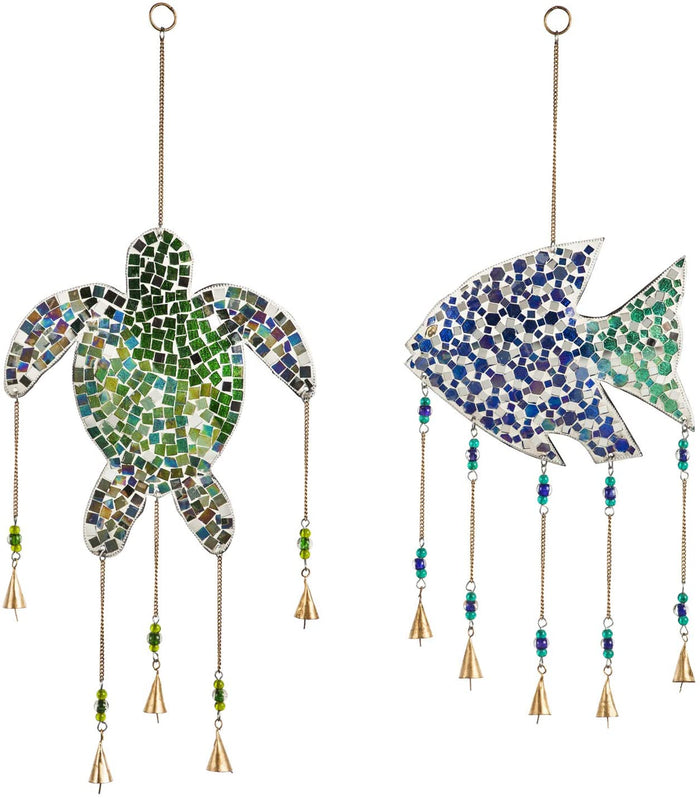 COASTAL MOSAIC GARDEN BELLS