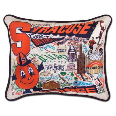 SYRACUSE UNIVERSITY PILLOW BY CATSTUDIO