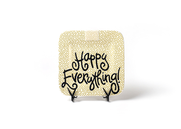 HAPPY EVERYTHING GOLD SMALL DOT MINI  PLATTER