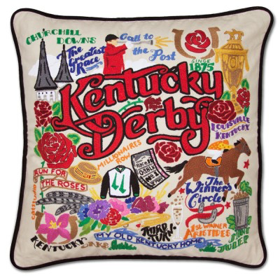 KENTUCKY DERBY PILLOW BY CATSTUDIO - A. Dodson's