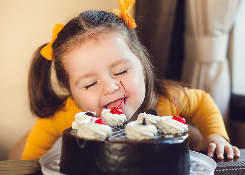 KID LICKING CAKE CARD - A. Dodson's