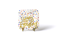 BRAND NEW!  HAPPY EVERYTHING HAPPY DOT 9.25 MINI PLATTER, Happy Everything - A. Dodson's