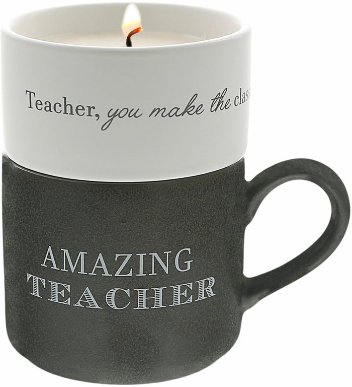 Teacher - Stacking Mug and Candle Set 100% Soy Wax Scent: Tranquility