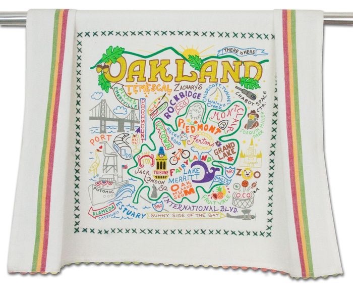 OAKLAND DISH TOWEL BY CATSTUDIO