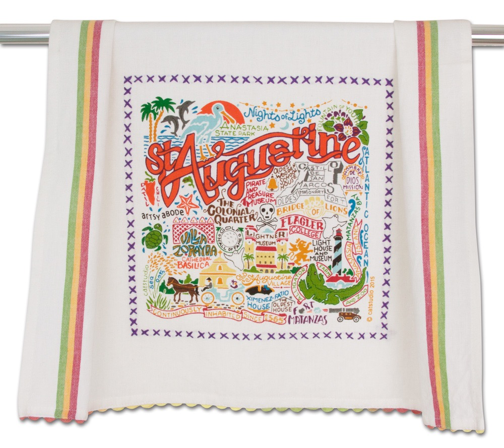 ST AUGUSTINE DISH TOWEL BY CATSTUDIO - A. Dodson's
