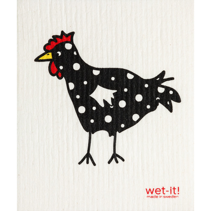 WET-IT! Spotted Black Chicken Swedish Cloth