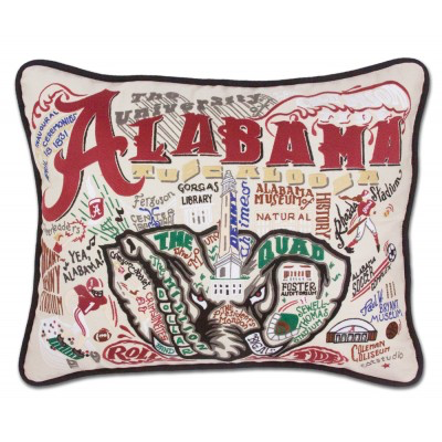 UNIVERSITY OF ALABAMA PILLOW BY CATSTUDIO