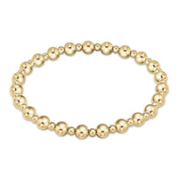 classic grateful pattern 5mm bead bracelet - gold by enewton