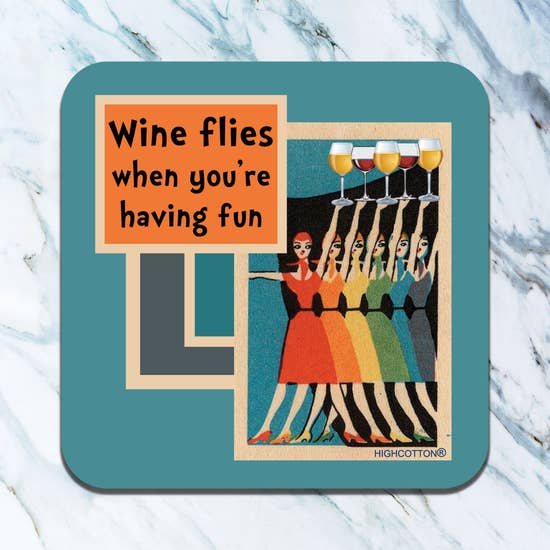 WINE FLIES COASTER