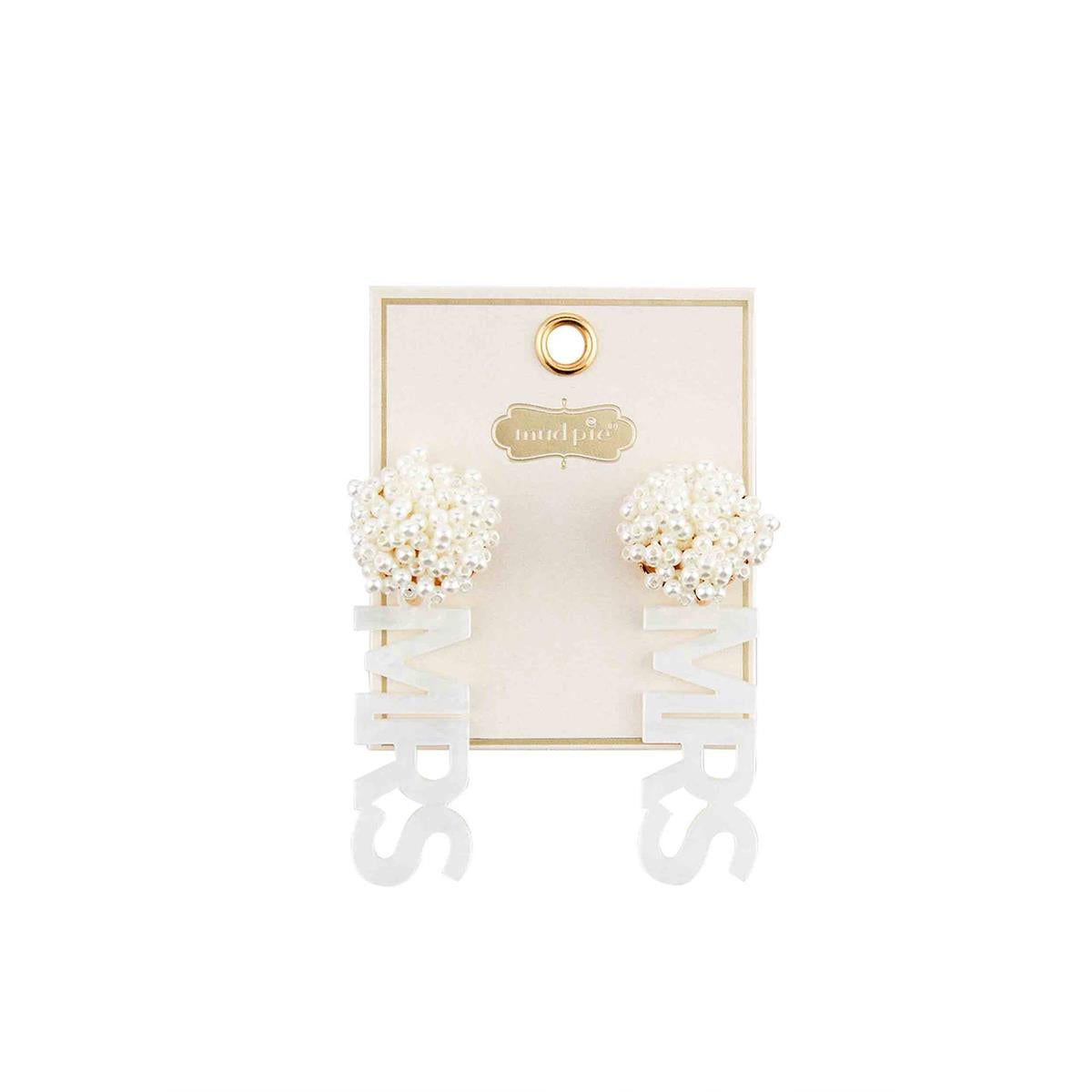 BRIDE EARRINGS BY MUD PIE - A. Dodson's