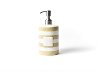HAPPY EVERYTHING NEUTRAL STRIPE MINI CYLINDER SOAP PUMP, Happy Everything - A. Dodson's