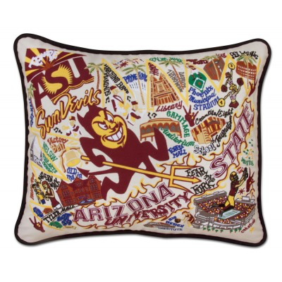 ARIZONA STATE UNIVERSITY PILLOW BY CATSTUDIO