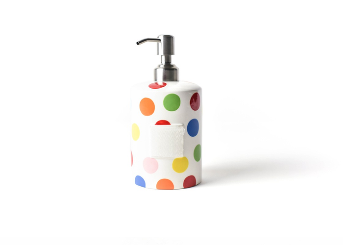 HAPPY EVERYTHING BRIGHT DOT MINI CYLINDER SOAP PUMP