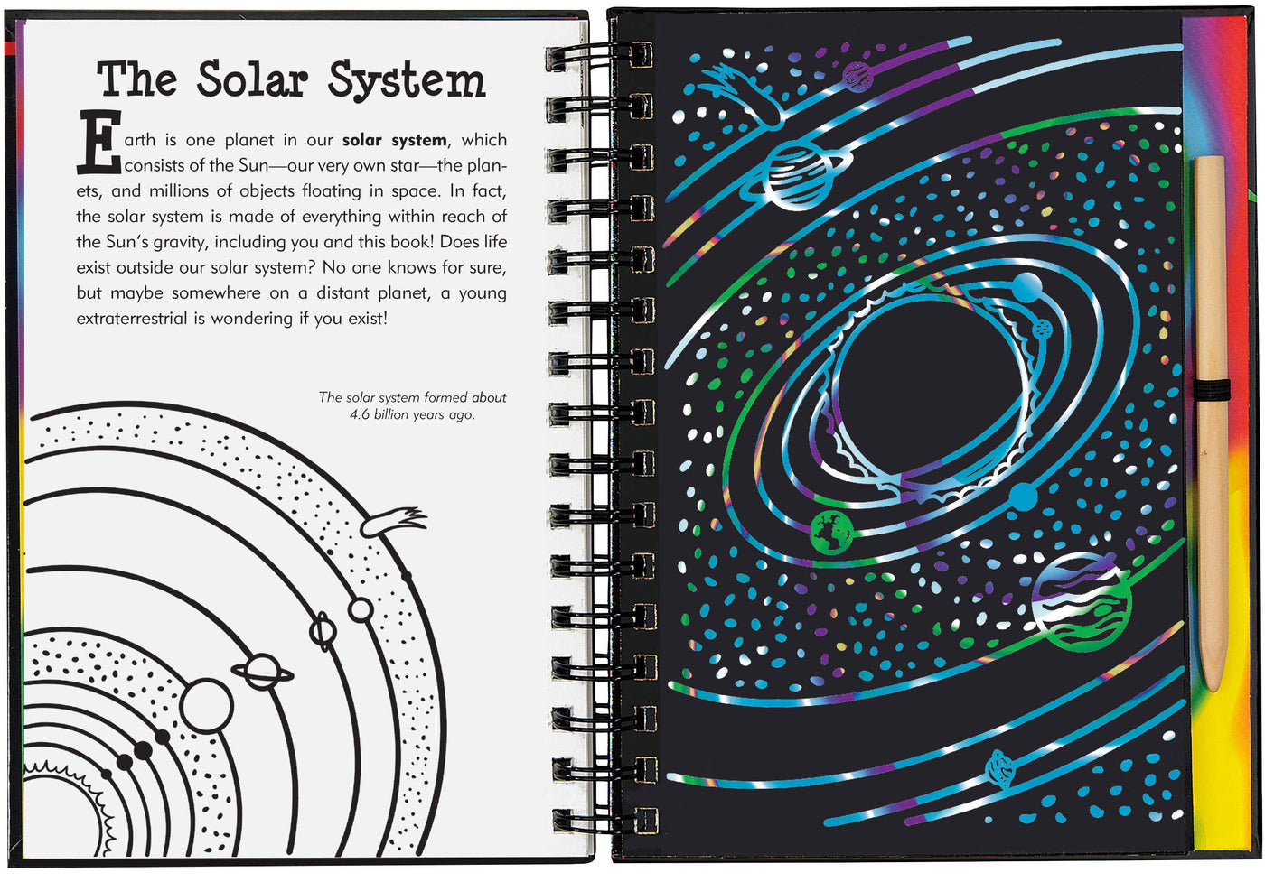 Scratch and Draw Space - Scratch Art Activity Book - That, Imagine