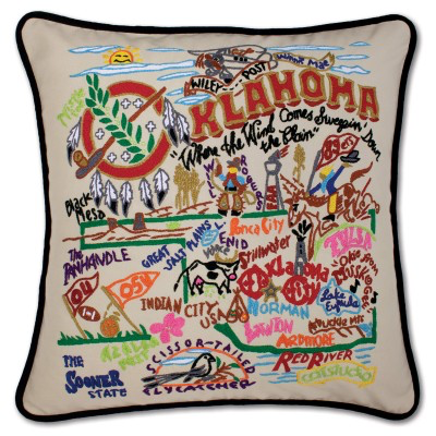 OKLAHOMA PILLOW BY CATSTUDIO