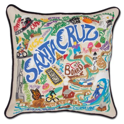 SANTA CRUZ PILLOW BY CATSTUDIO