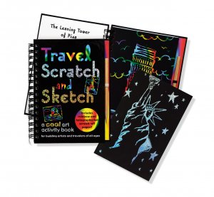 SCRATCH & SKETCH TRAVEL TRACE ALONG