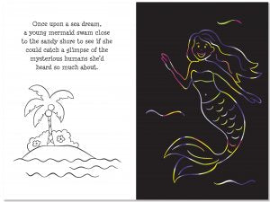 SCRATCH & SKETCH MERMAID ADVENTURE TRACE-ALONG - A. Dodson's