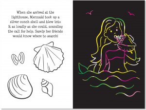 SCRATCH & SKETCH MERMAID ADVENTURE TRACE-ALONG - A. Dodson's