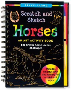 SCRATCH & SKETCH HORSES TRACE-ALONG