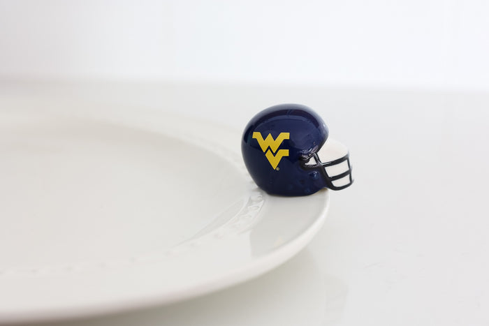 NEW NORA FLEMING WEST VIRGINIA UNIVERSITY HELMET MINI - A324