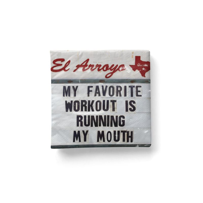 Cocktail Napkins (Pack of 20) - Running My Mouth