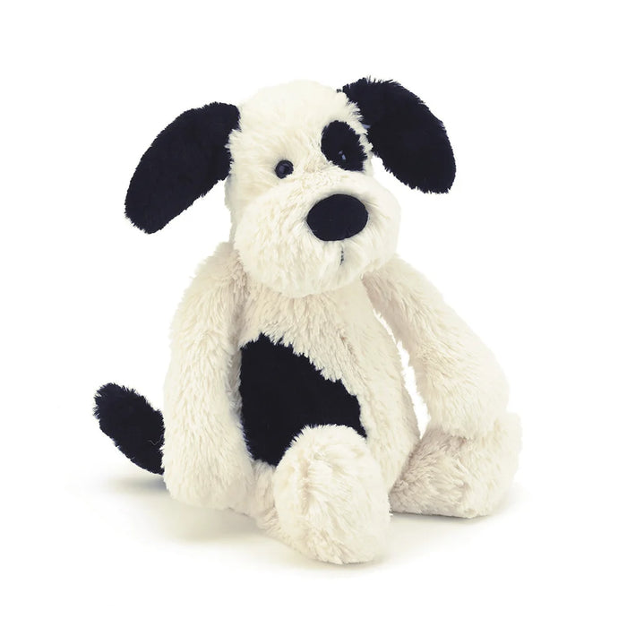 Bashful Black & Cream Puppy - Medium By Jellycat
