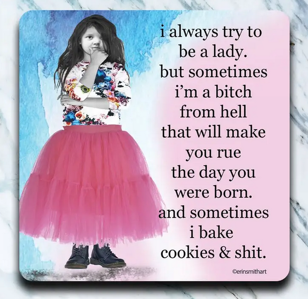 BAKE COOKIES AND SHIT COASTER - A. Dodson's