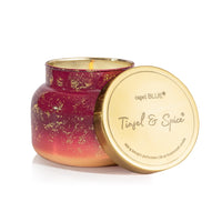 Tinsel and Spice Glimmer Oversized Signature Jar by Capri Blue