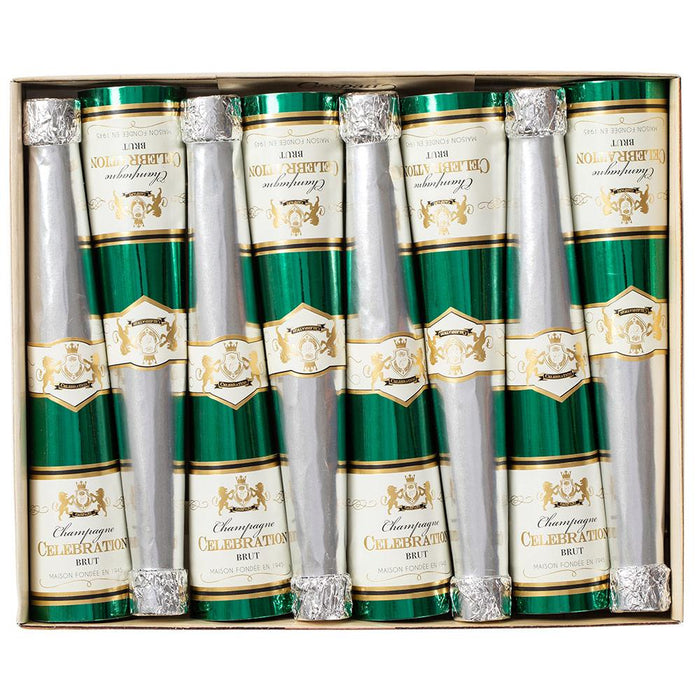 Champagne Bottle Cone Celebration Crackers - 8 Per Box