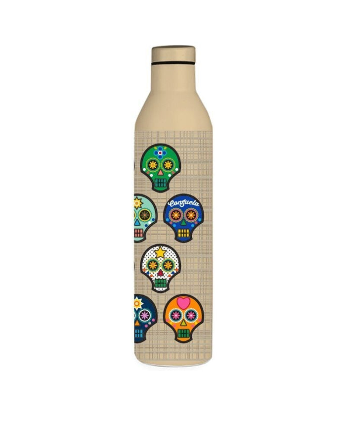Consuela 750 ML Wine Bottle - Sugar Skulls