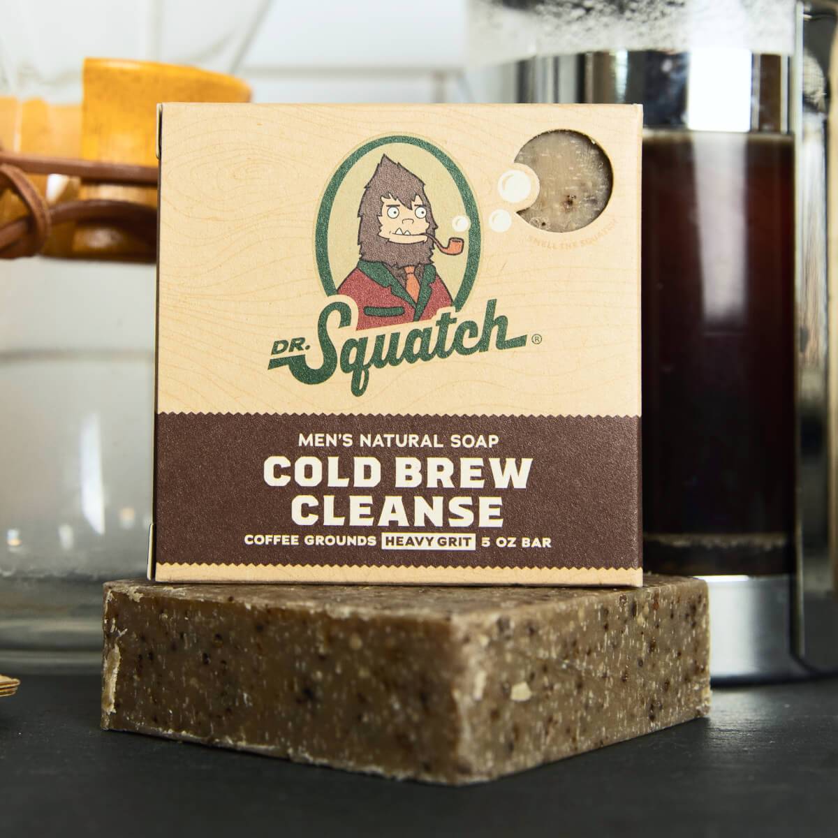 DR. SQUATCH BAR SOAP - COLD BREW CLEANSE, FREE SHIPPING