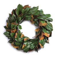 GRAND MAGNOLIA LEAF WREATH 30" BY NAPA HOME & GARDEN