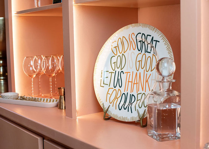 Coton Colors Dusk God Is Great Platter