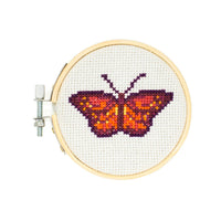 Mini CrossStitch Embroidery Kit Butterfly
