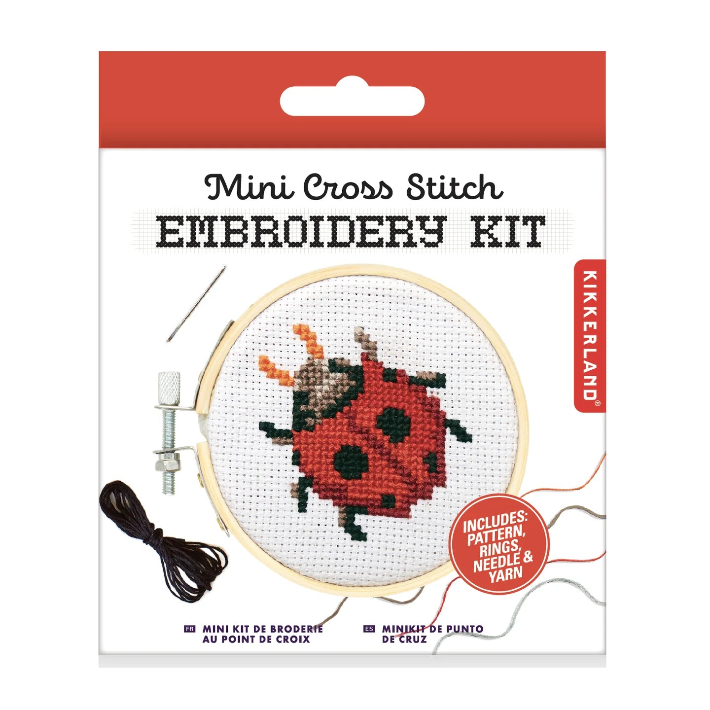 Mini CrossStitch Embroidery Kit Ladybug - A. Dodson's