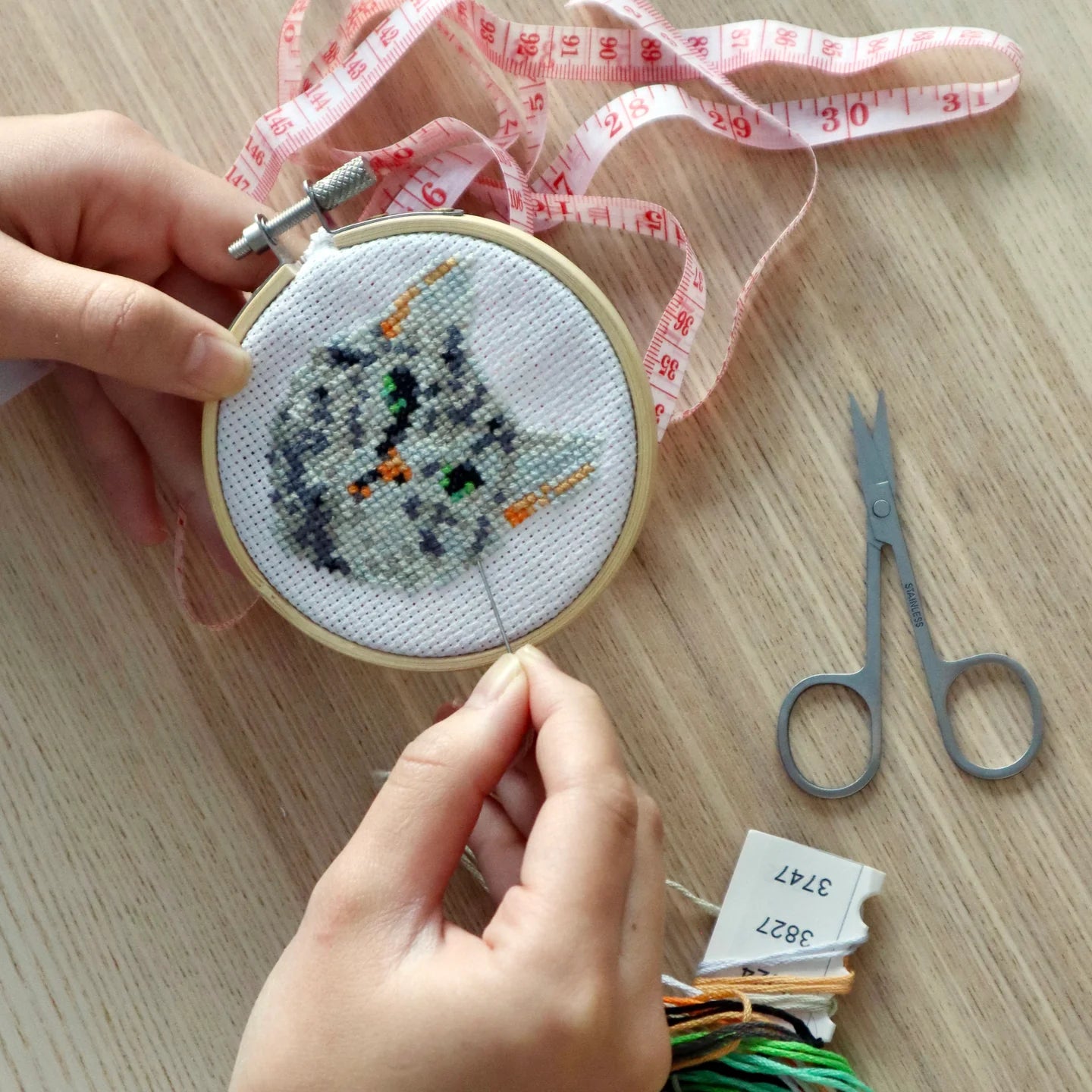 Mini CrossStitch Embroidery Kit Cat - A. Dodson's