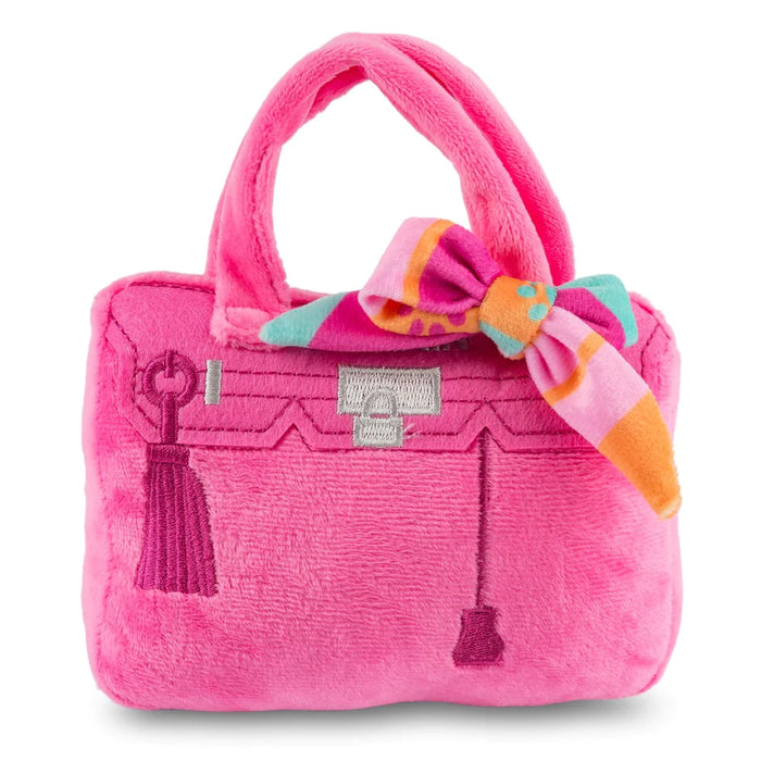 Barkin Bag - Pink w/ Scarf (Rich Bitch) by Haute Diggity Dog