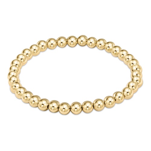 initial classic gold 2mm bead bracelet - respect small gold disc by enewton