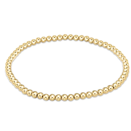 egirl classic gold 3mm bead bracelet by enewton