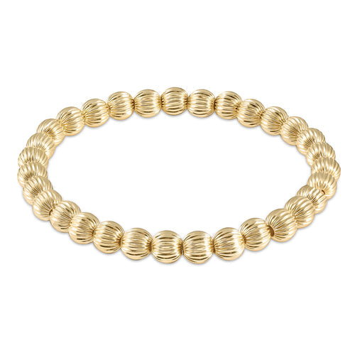 dignity gold 6mm bead bracelet by enewton