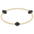 signature cross gold pattern 2mm bead bracelet - charcoal by enewton - A. Dodson's