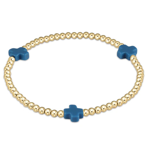 gameday hope unwritten bracelet - bright orange/matte navy by enewton