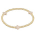 egirl signature cross gold pattern 3mm bead bracelet - off-white by enewton - A. Dodson's