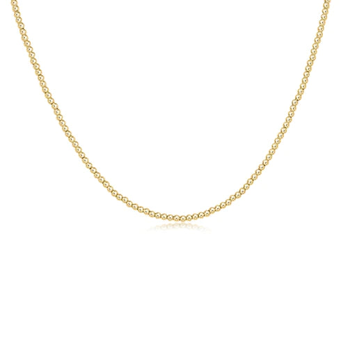 17" choker classic gold 2mm bead by enewton