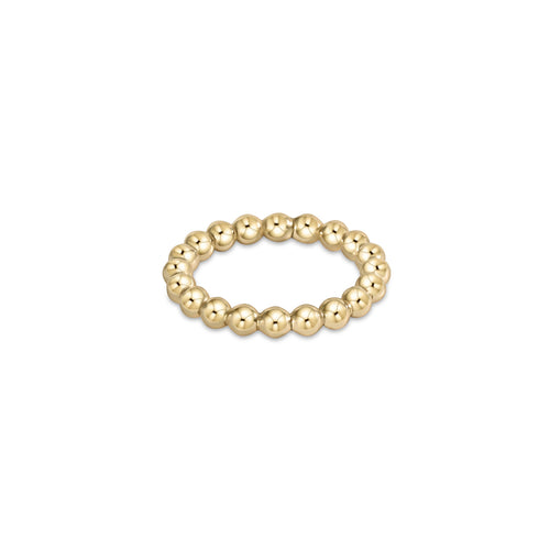 classic gold 3mm bead ring by enewton