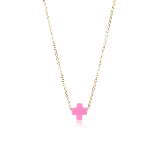 16" Necklace Gold - Inspire Gold Charm by enewton