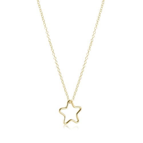 16" necklace gold - star gold charm by enewton